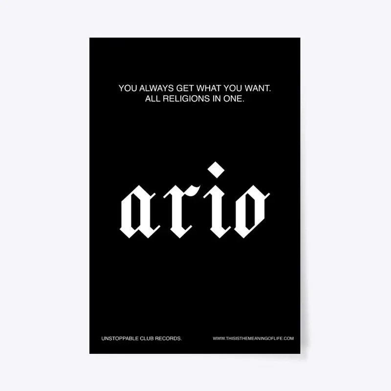 ARIO POSTER/WALL TAPESTRY